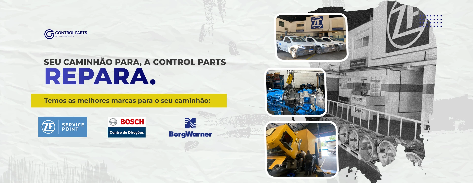 Nós da Control Parts trabalhamos com Câmbio ZF