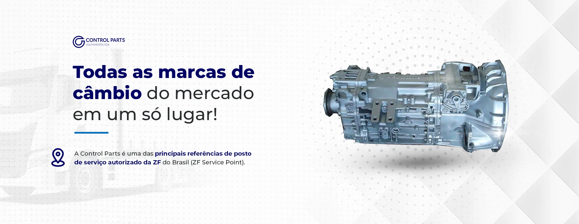 Nós da Control Parts trabalhamos com Câmbio ZF